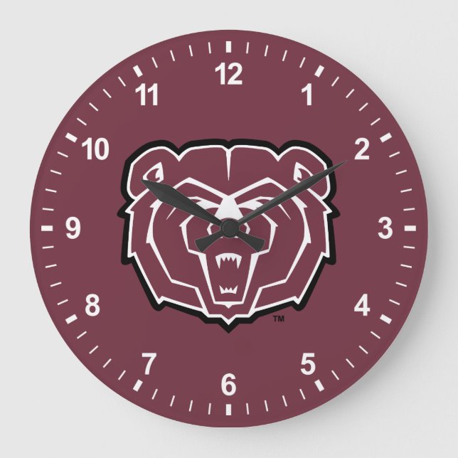 Missouri State University Bears Large Clock (Front)