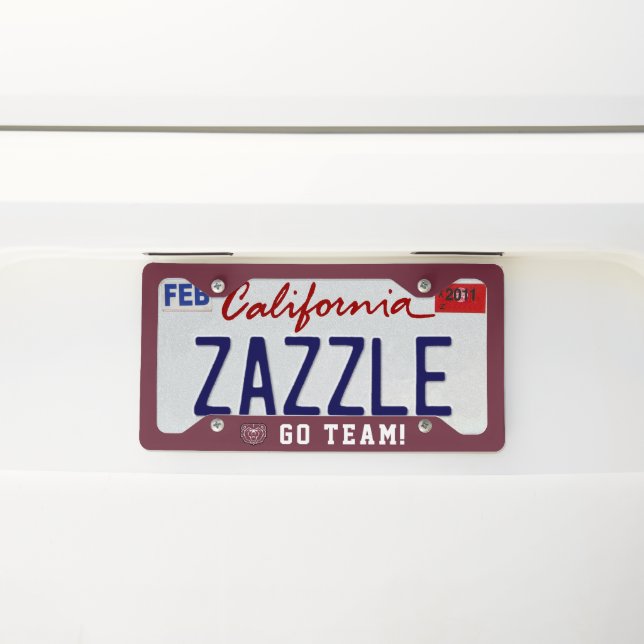 Missouri State University Bears License Plate Frame (On Car)