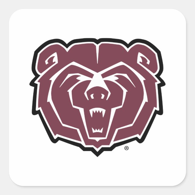 Missouri State University Bears Square Sticker (Front)