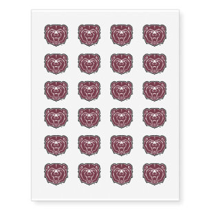 Missouri State University Bears Temporary Tattoos
