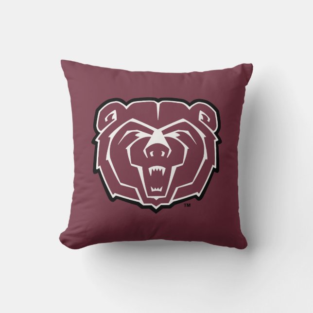 Missouri State University Bears Throw Pillow (Front)