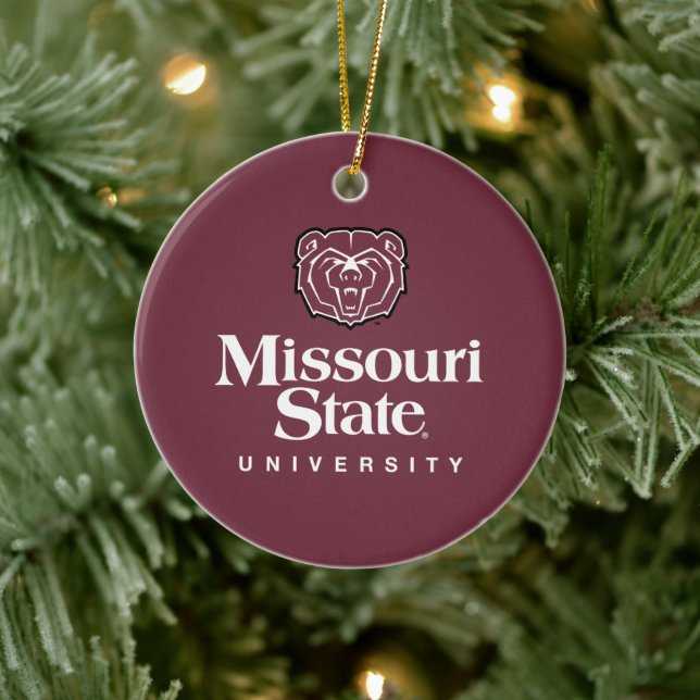 Missouri State University Ceramic Ornament (Tree)