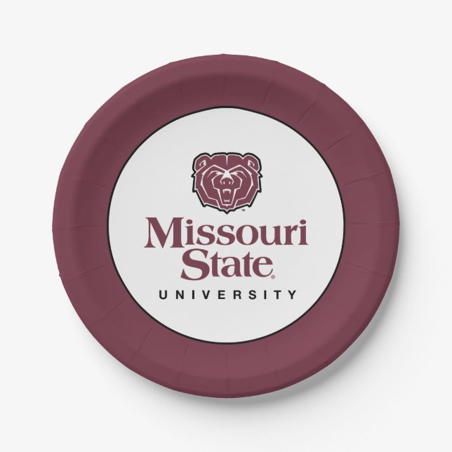 Missouri State University Paper Plates (Front)