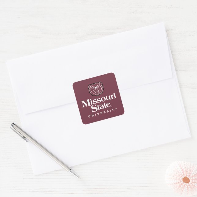Missouri State University Square Sticker (Envelope)