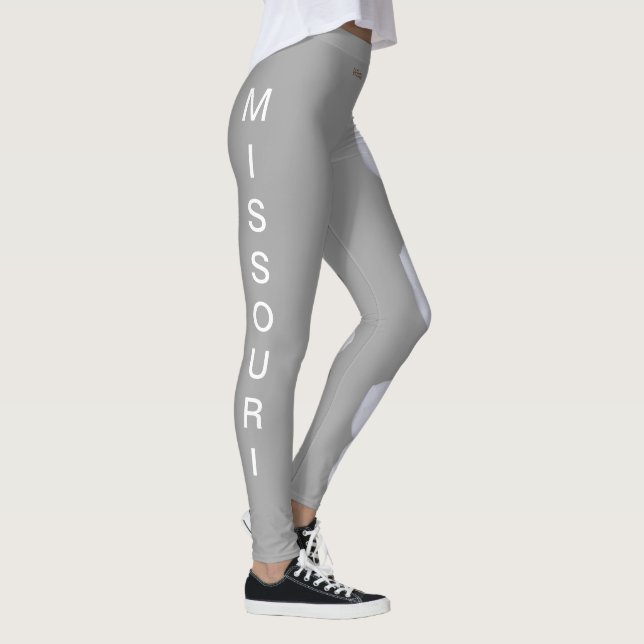 Missouri State White Hawthorn Flower Leggings (Right)