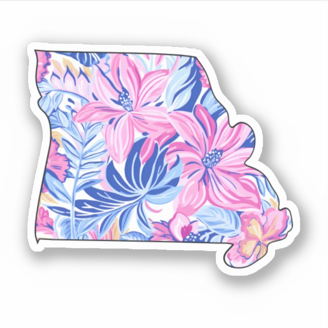 Missouri - Summer Sticker - Lilly Inspired (Front)