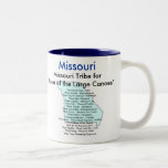Missouri Symbols &amp; Map Two-tone Coffee Mug at Zazzle