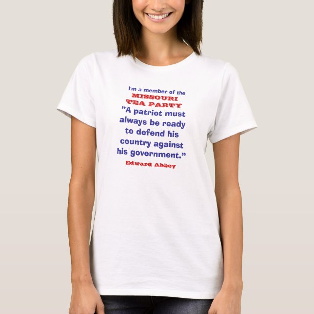 MISSOURI TEA PARTY T-Shirt (Front)