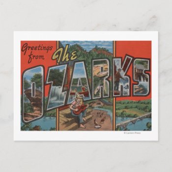 Missouri - The Ozarks - Large Letter Scenes Postcard by LanternPress at Zazzle