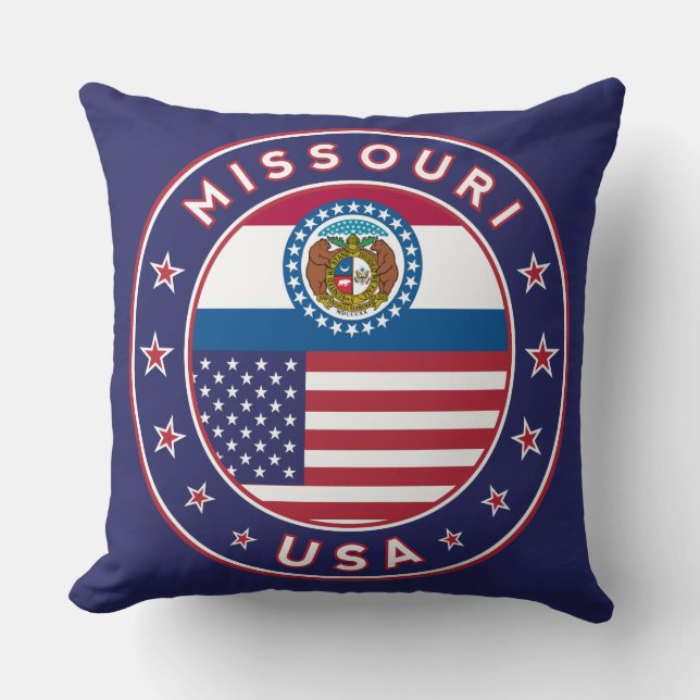 Missouri Throw Pillow (Front)
