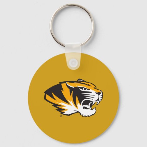 Missouri Tiger Profile Keychain