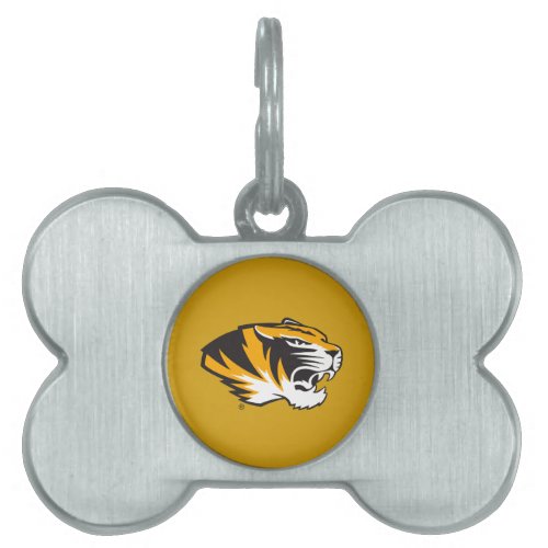 Missouri Tiger Profile Pet Name Tag