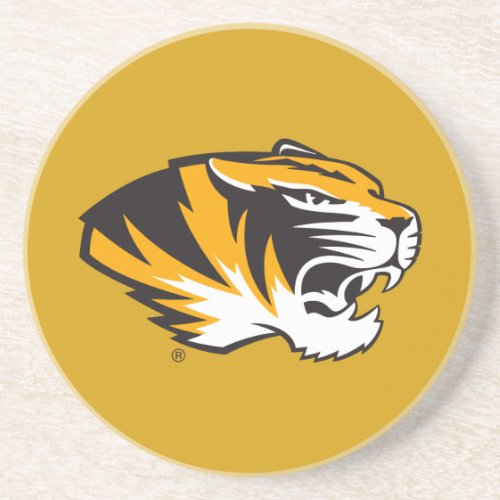 Missouri Tiger Profile Sandstone Coaster