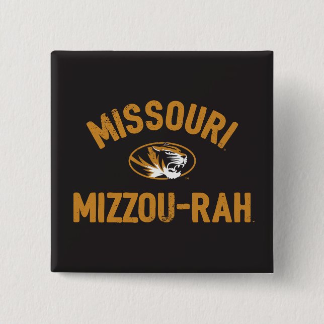 Missouri TIgers | Mizzou - Rah - Retro Button (Front)