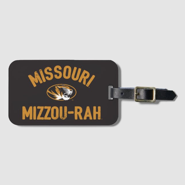 Missouri TIgers | Mizzou - Rah - Retro Luggage Tag (Front Horizontal)