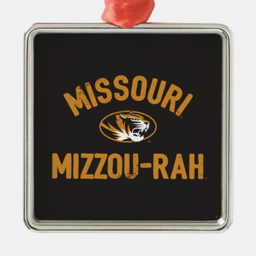 Missouri TIgers  Mizzou _ Rah _ Retro Metal Ornament
