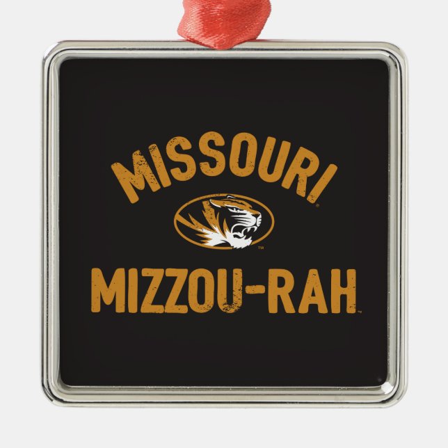 Missouri TIgers | Mizzou - Rah - Retro Metal Ornament (Front)