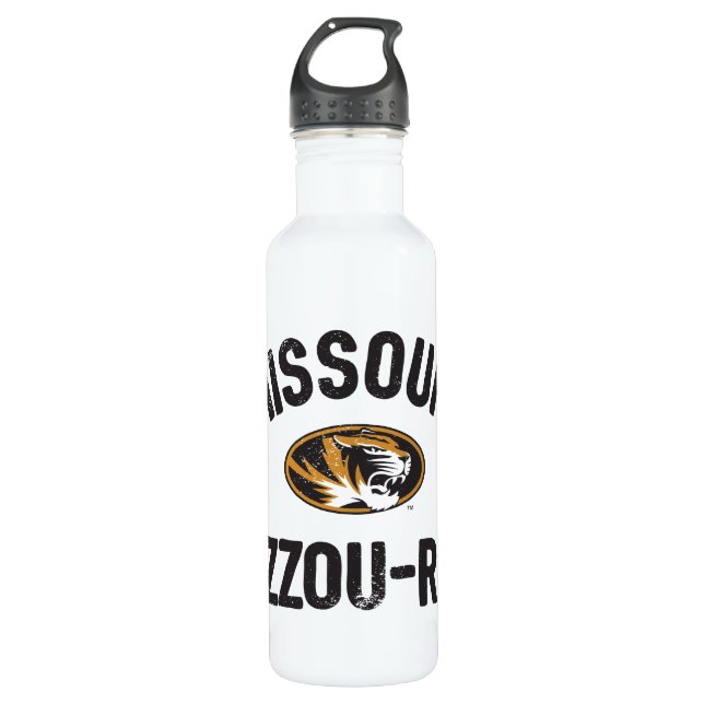 Missouri TIgers | Mizzou - Rah - Retro Stainless Steel Water Bottle (Front)