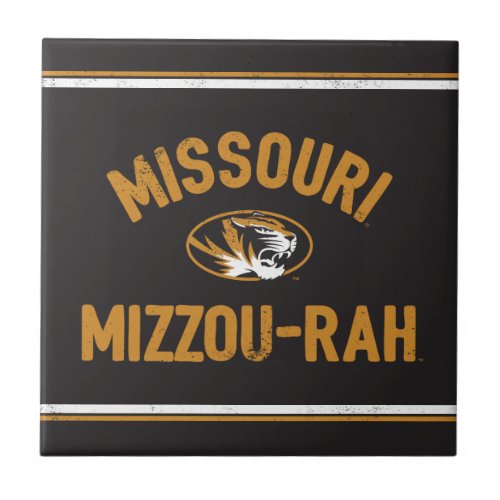 Missouri TIgers  Mizzou _ Rah _ Retro Tile
