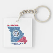Missouri Total Eclipse Acrylic Keychain (Back)