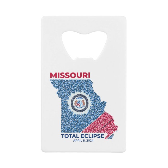 Missouri Total Eclipse Credit Card Bottle Opener (Front)