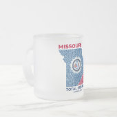 Missouri Total Eclipse Frosted Mug (Front Left)