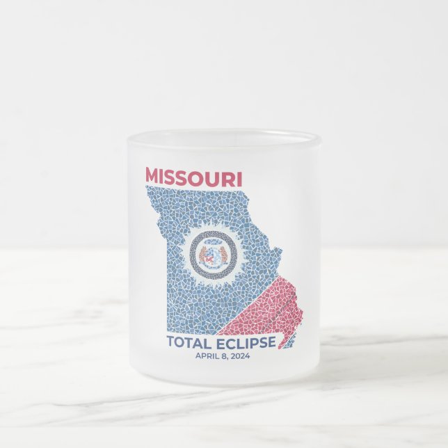 Missouri Total Eclipse Frosted Mug (Center)
