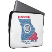 Missouri Total Eclipse Laptop Sleeve (Front Right)
