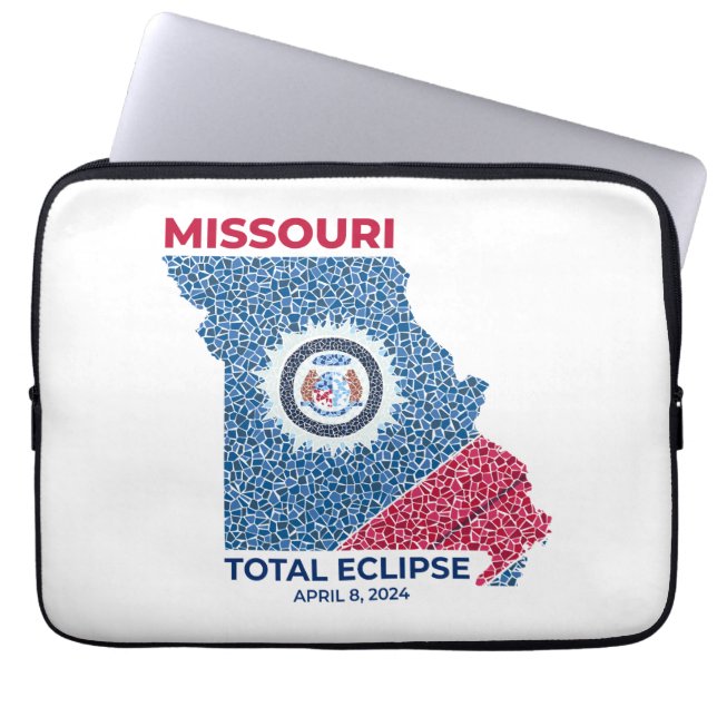 Missouri Total Eclipse Laptop Sleeve (Front)