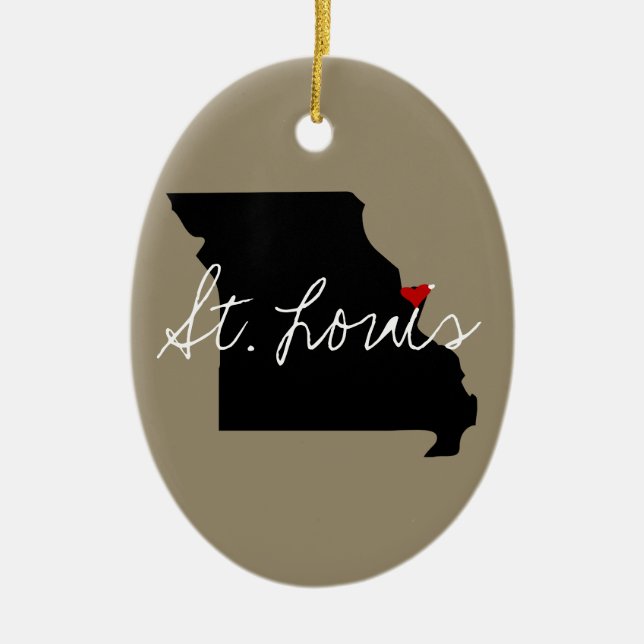 Missouri Town Ceramic Ornament (Front)