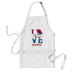 Missouri USA state love Adult Apron