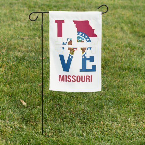 Missouri USA state love Garden Flag