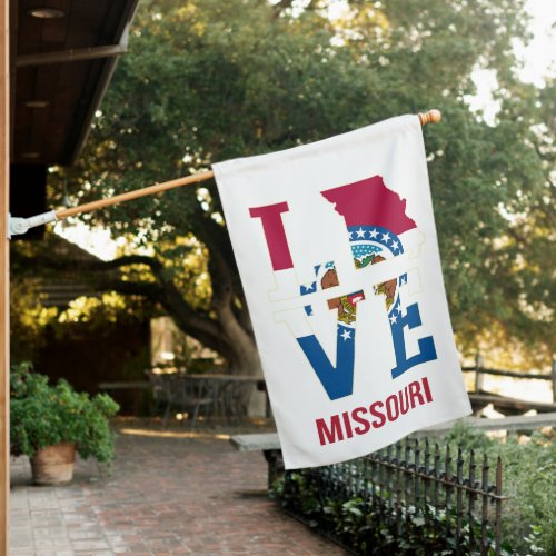Missouri USA state love House Flag