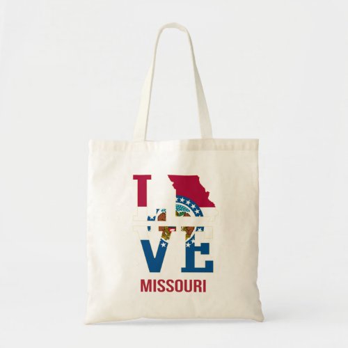 Missouri USA state love Tote Bag