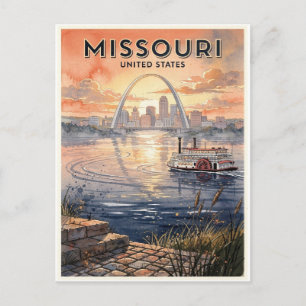 Missouri USA Vintage Travel Postcard