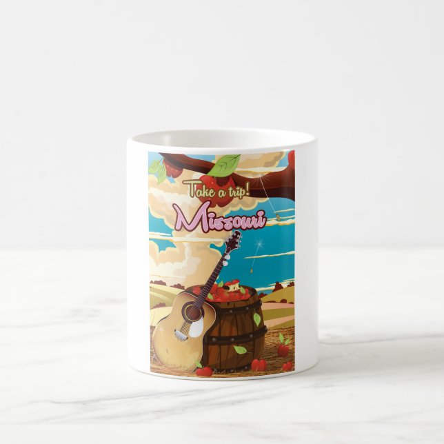Missouri vintage cartoon travel poster coffee mug (Center)