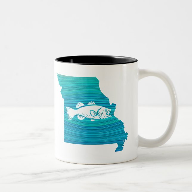 Missouri Wave Fishing Two-Tone Coffee Mug (Right)