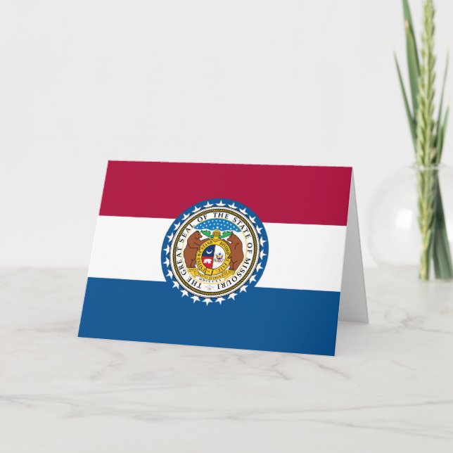 Missourian Flag & Emblem, Flag of Missouri Card (Front)