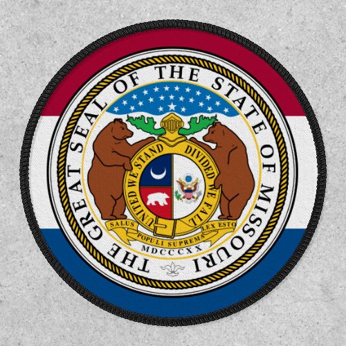 Missourian Flag  Emblem Flag of Missouri Patch