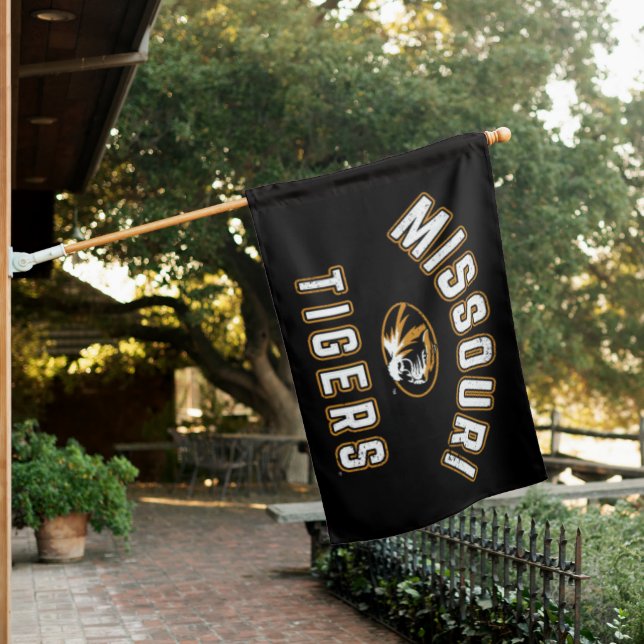 MISSOUTI TIGERS HOUSE FLAG (In SItu)