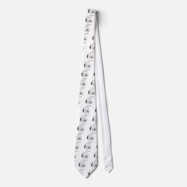 Misspelled Tombstone Neck Tie (Front)