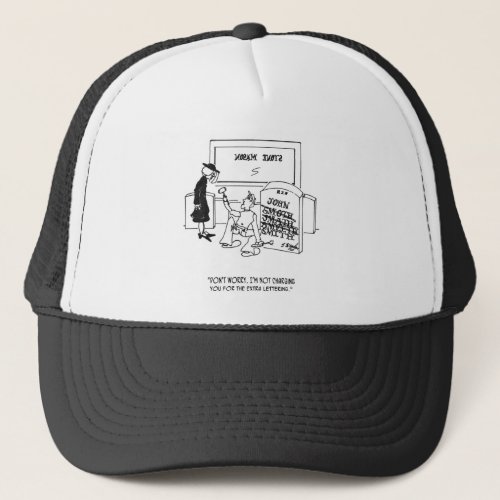 Misspelled Tombstone Trucker Hat