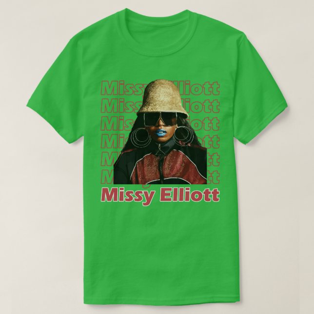 Missy Elliot Red T-Shirt (Design Front)