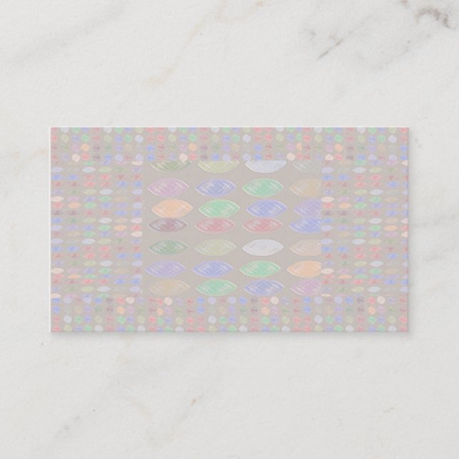 Missy Pakenham - Healing Stones Pattern Business Card (Front)