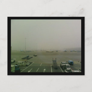 Mist at Amsterdam Schiphol Airport Postcard