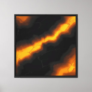 MIST Layering Base - Molten Luminous Flow Canvas Print
