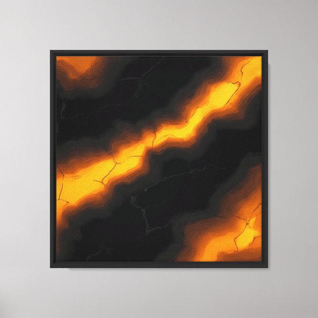 MIST Layering Base - Molten Luminous Flow Canvas Print (Front)