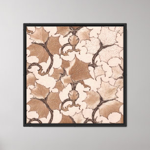 MIST Layering Overlay - Intricate Ivory Weave Canvas Print