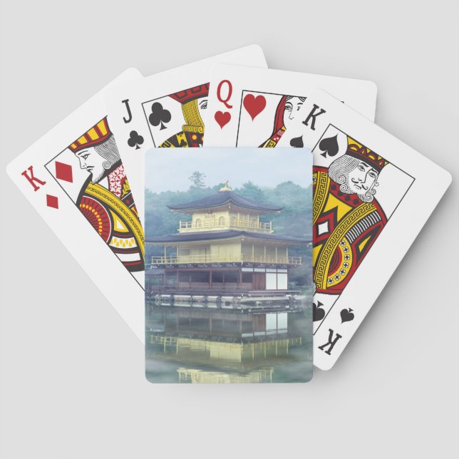 Mist on the Golden Pavilion - Kyoto, Japan, Asia Poker Cards (Back)