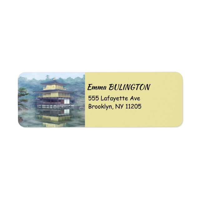 Mist on the Golden Pavilion - Kyoto Label (Front)